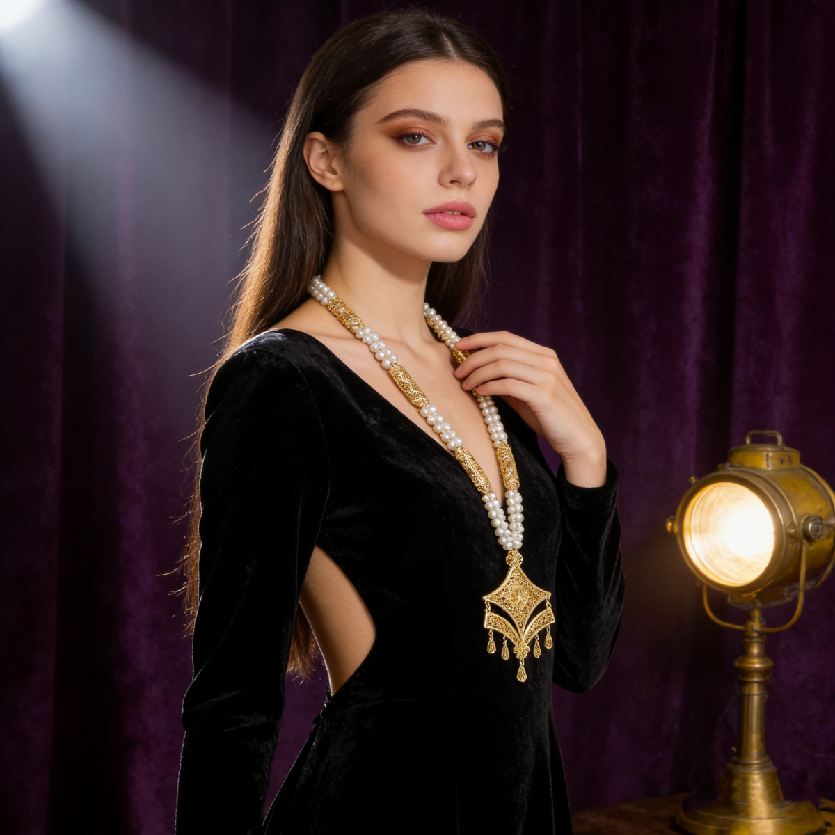 Ethnic Fashion Imports - Arabian Ethnic Style Double Layer Hollow