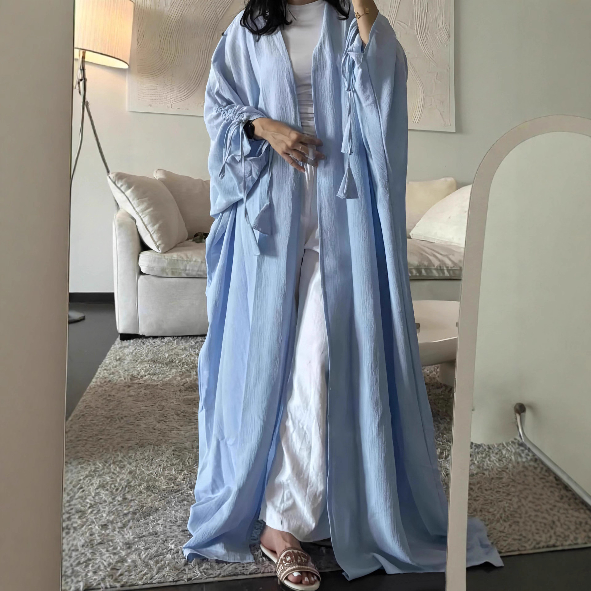 Jalabiya Women Arabic - Women Dress Cardigan Robe Open Abayas