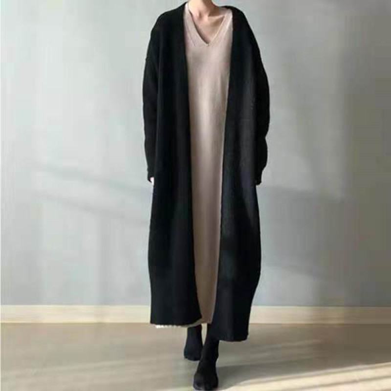 Ethnic Fashion India - Autumn New Korean Long Loose Sweater