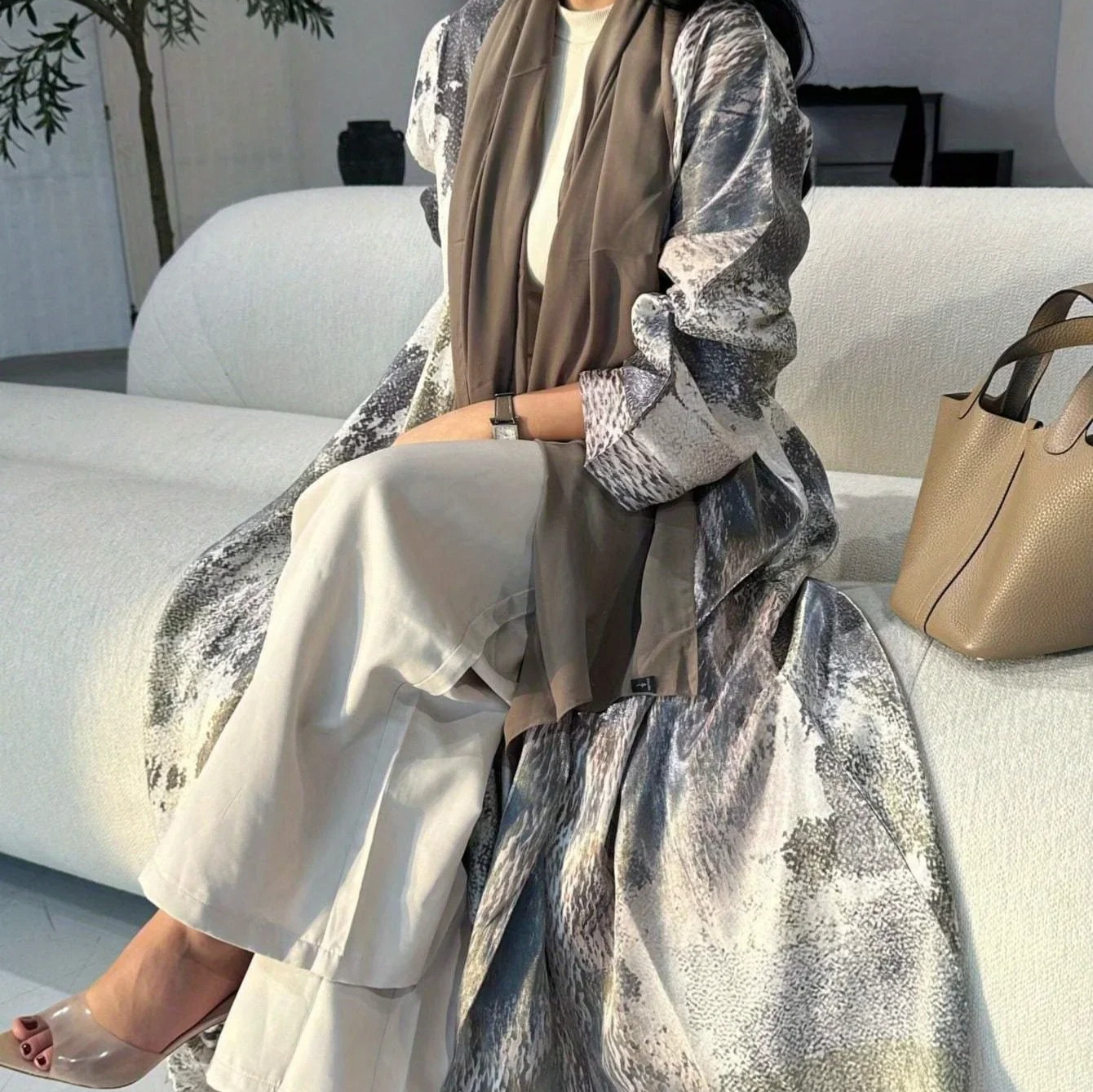 Jalabiya Women Arabic - Eid Women Abaya Leopard Print Cardigan