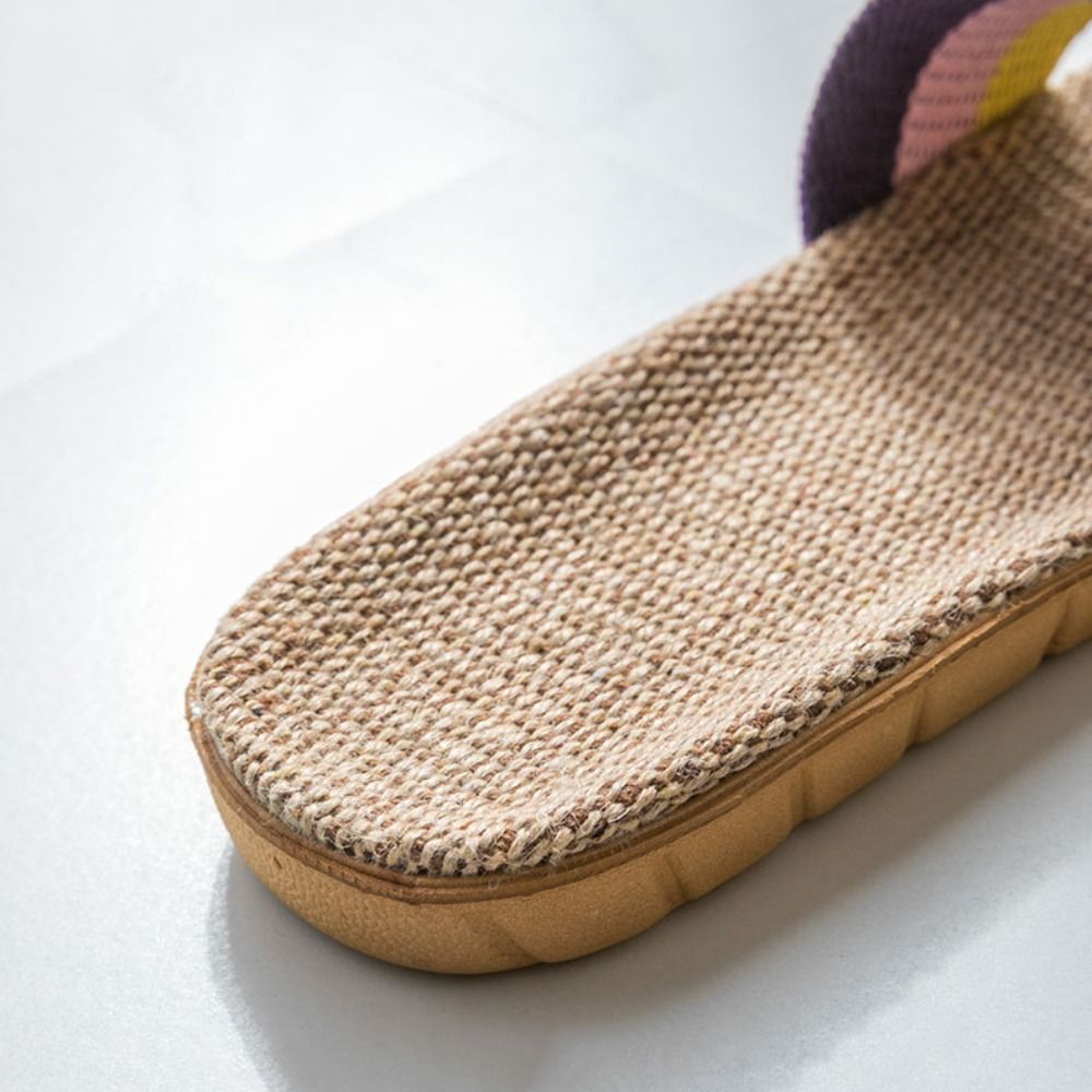 Ethnic Fashion For Women - Fashion Ethnic Style Linen Cross Slippers