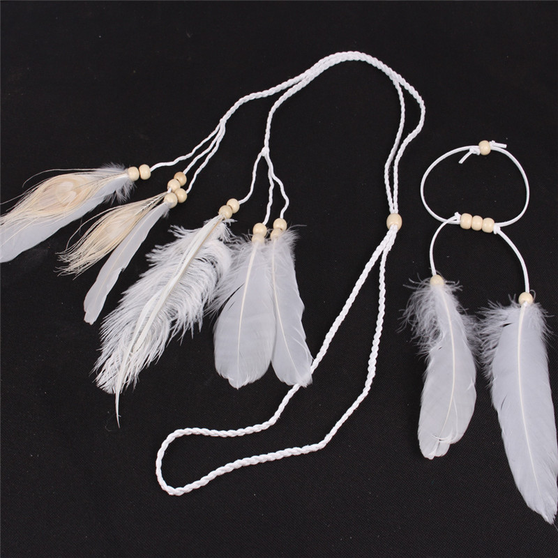 The Indian White Feather Headb - Ethnic Fashion India review and price