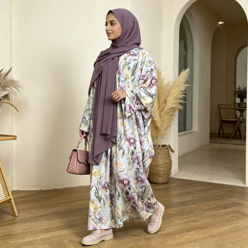 Eid Dubai Women Cardigan Dress - Jalabiya Women Arabic review and price