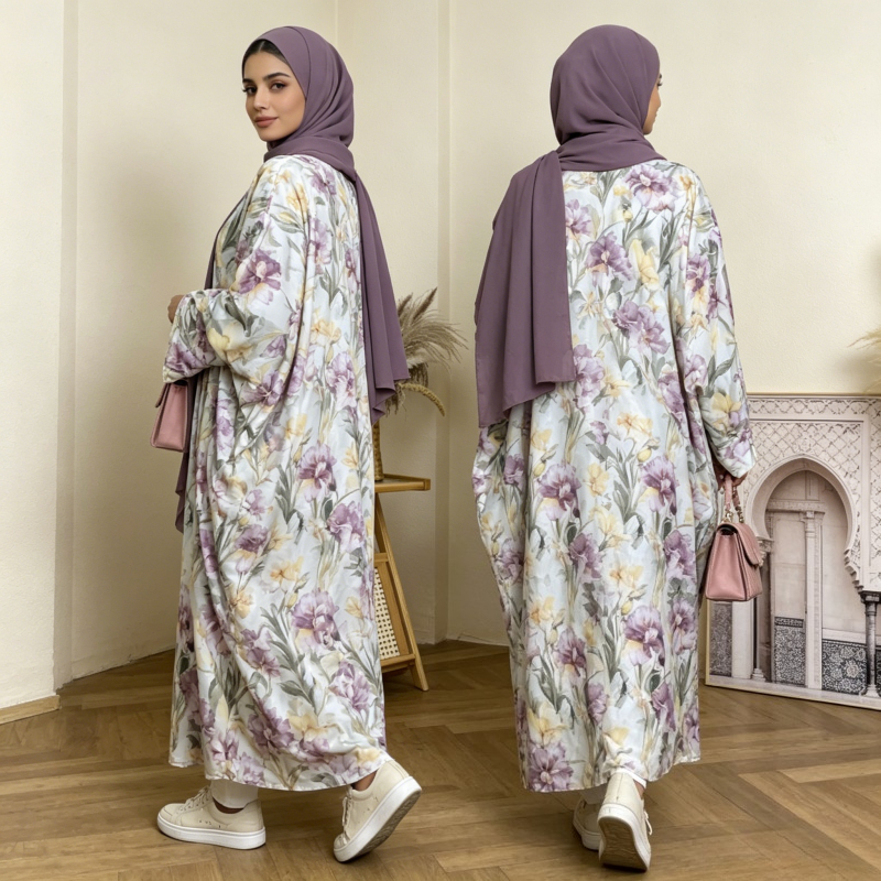 Eid Dubai Women Cardigan Dress - Jalabiya Women Arabic review and price