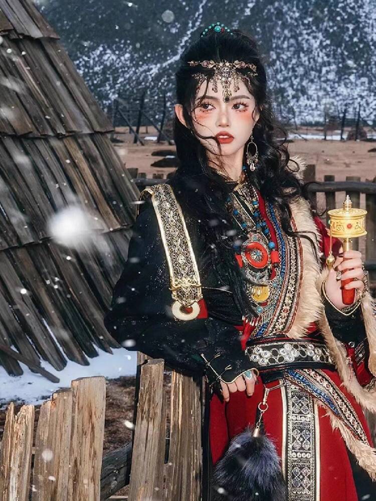 New Tibetan robe Tibet brigade - Ethnic Fashion Clothing review and price