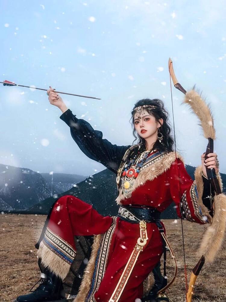 New Tibetan robe Tibet brigade - Ethnic Fashion Clothing review and price