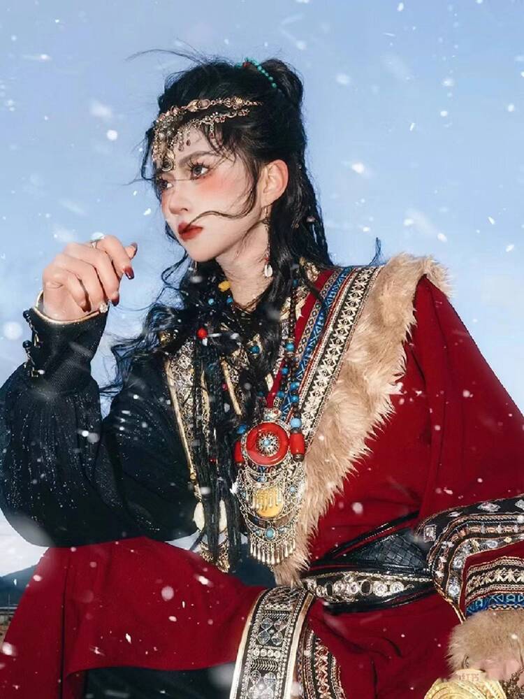 New Tibetan robe Tibet brigade - Ethnic Fashion Clothing review and price