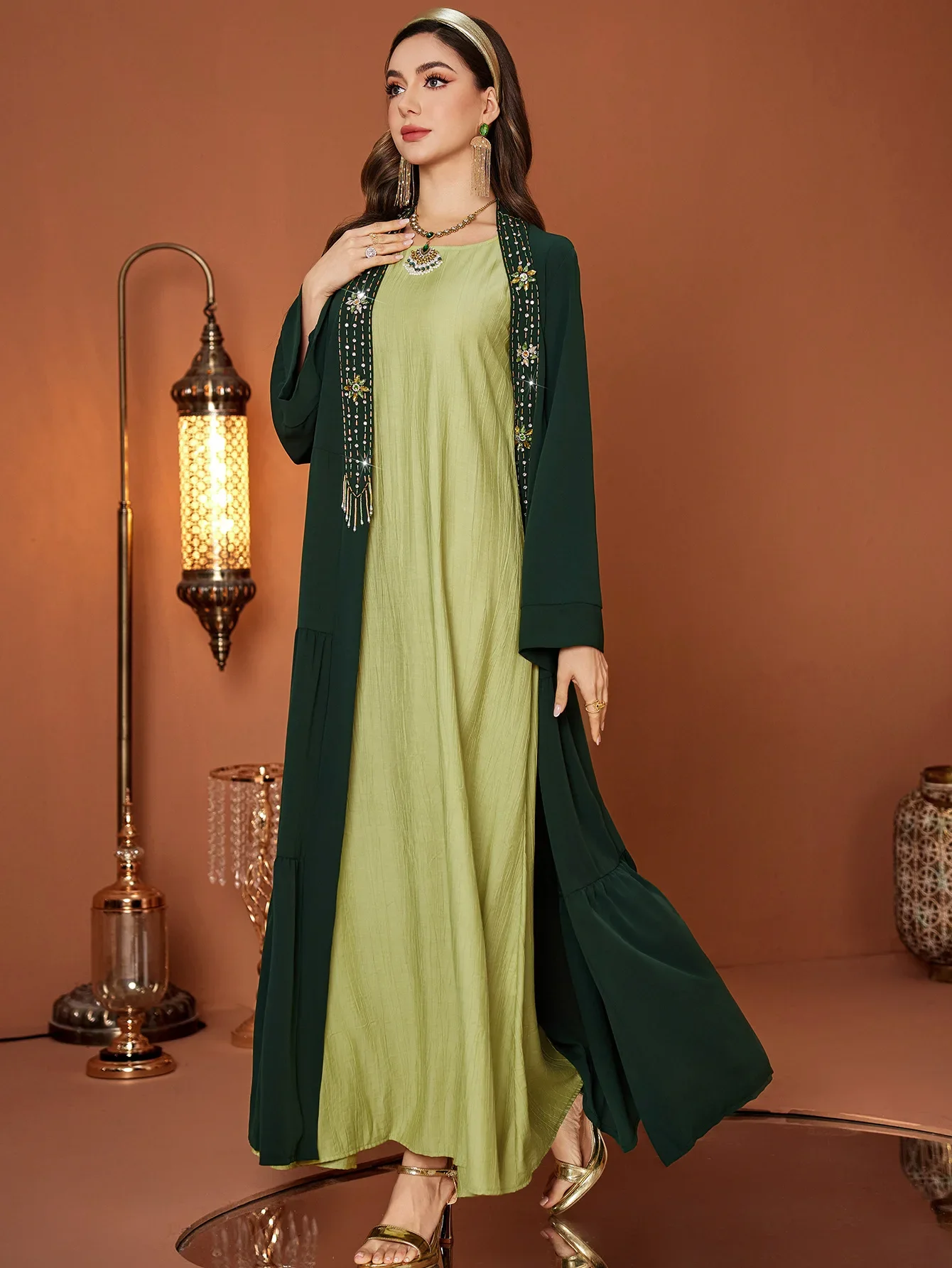 Eid Open Women Abaya gorgeous  - Jalabiya Women Arabic review and price