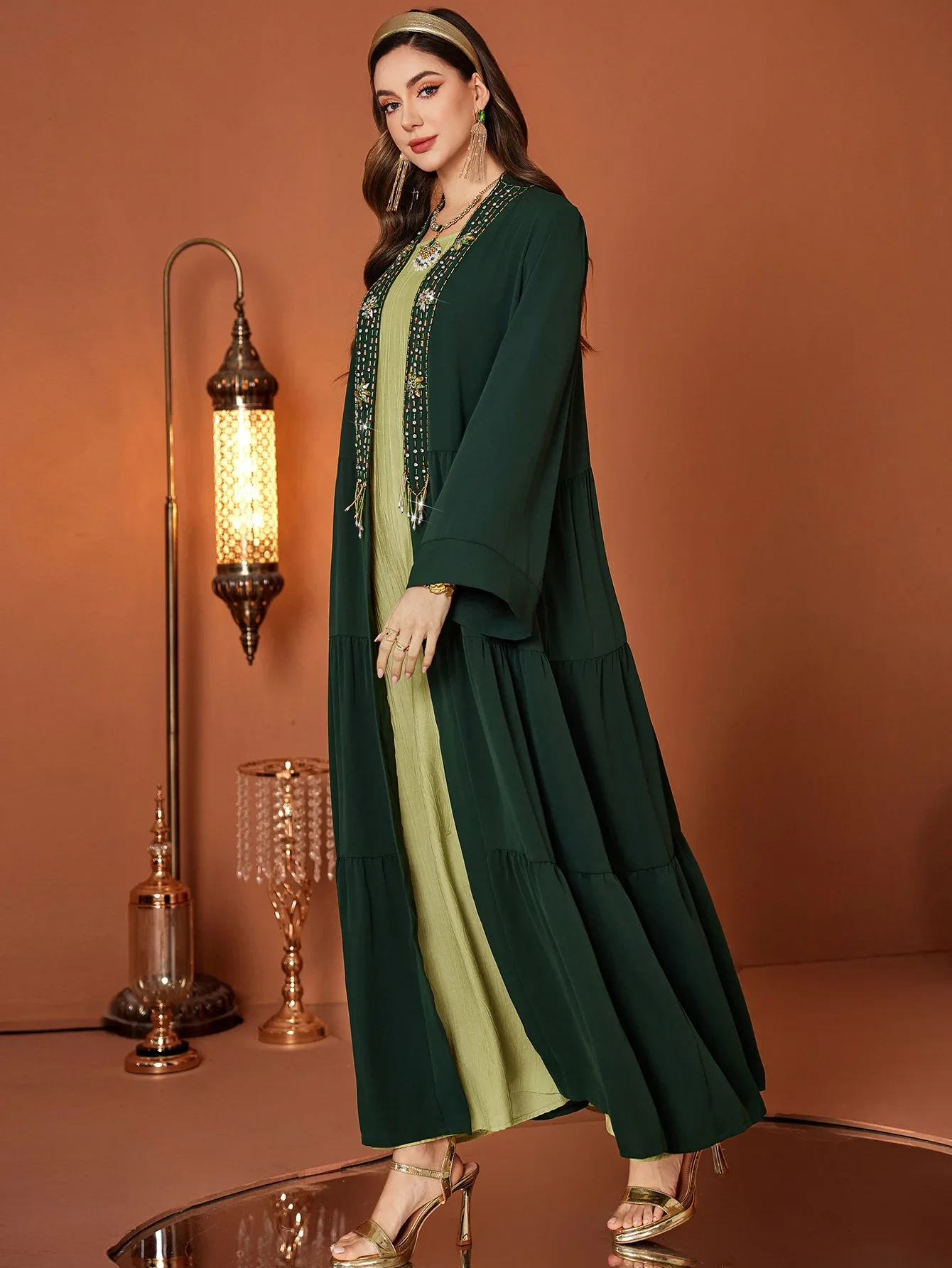Eid Open Women Abaya gorgeous  - Jalabiya Women Arabic review and price