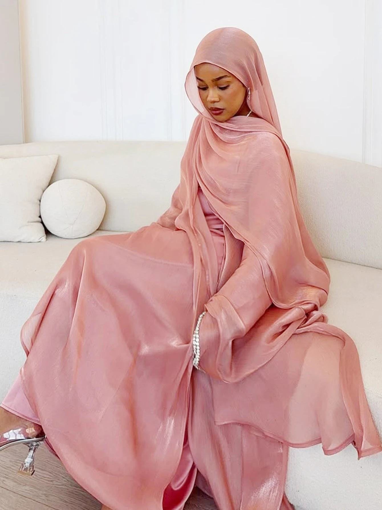 Eid Muslim Abaya Scarf Dress 1 - Jalabiya Women Arabic review and price