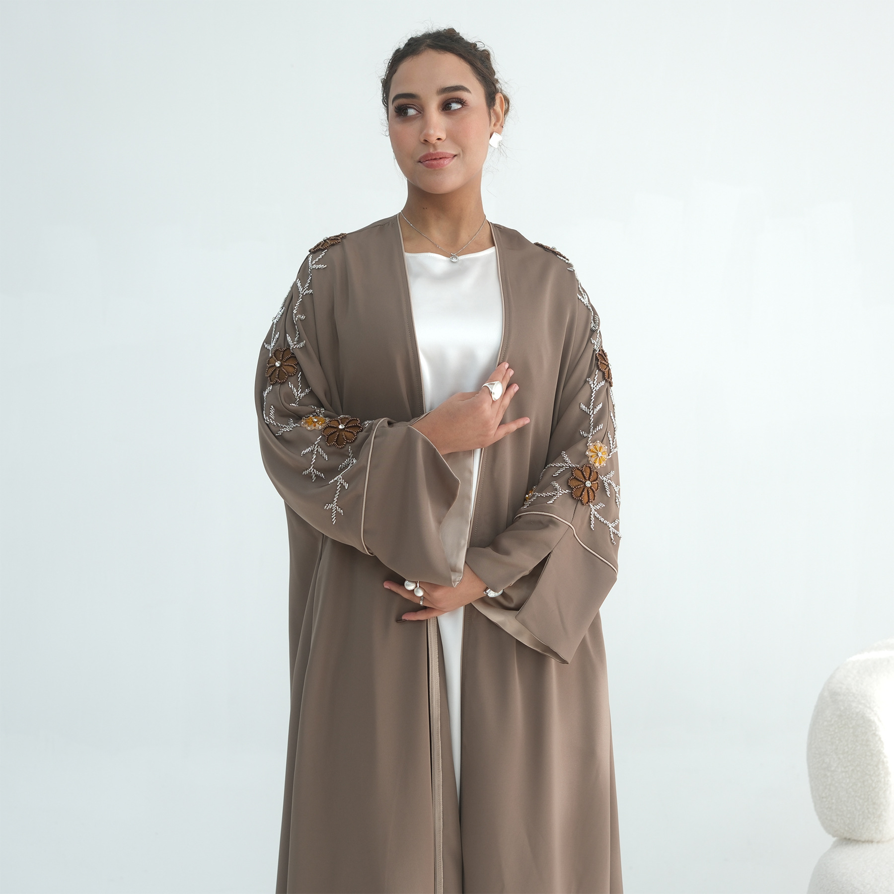 Eid Women Abaya Embroidery Bea - Jalabiya Women Arabic review and price