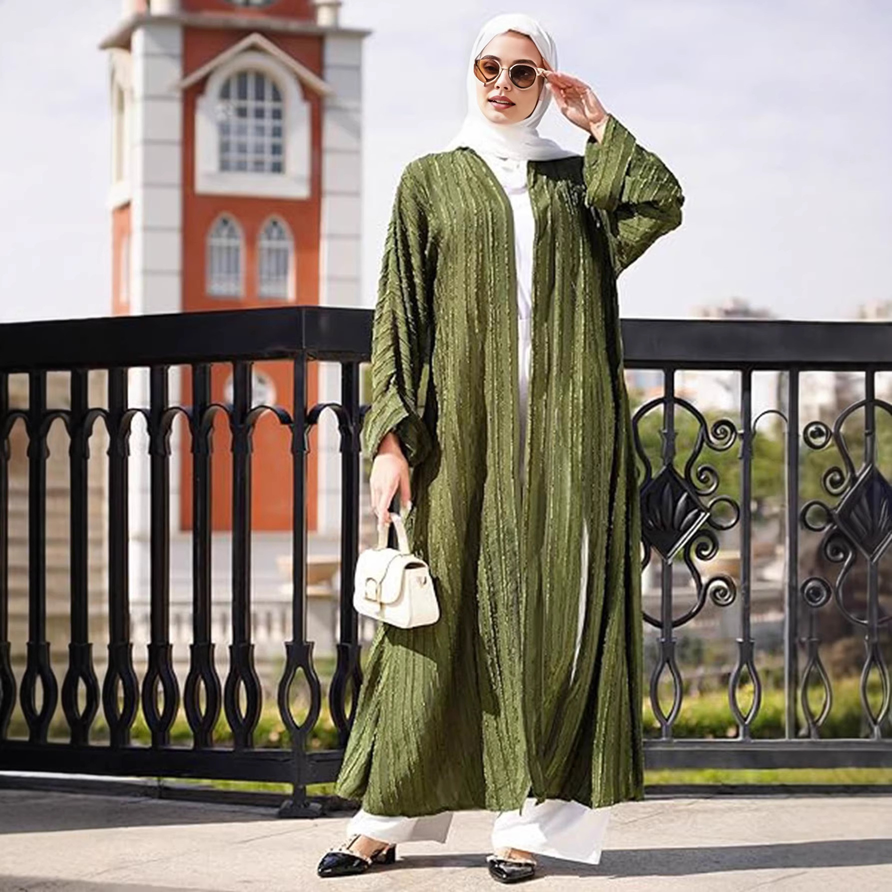 Ramadan Dubai Open Abaya Kimon - Jalabiya Women Arabic review and price