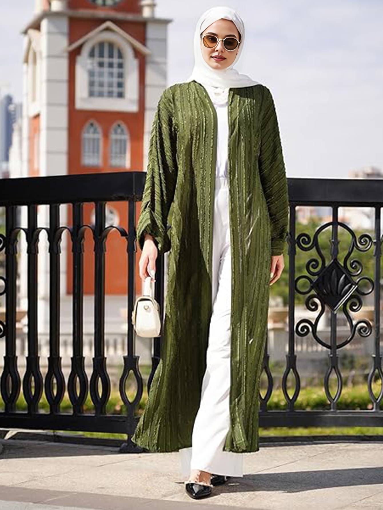 Ramadan Dubai Open Abaya Kimon - Jalabiya Women Arabic review and price