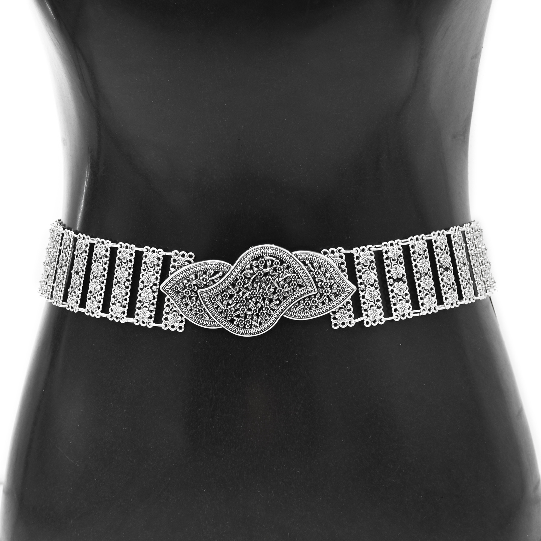 Vintage Silvery Hollow Flower  - Ethnic Fashion Clothing review and price