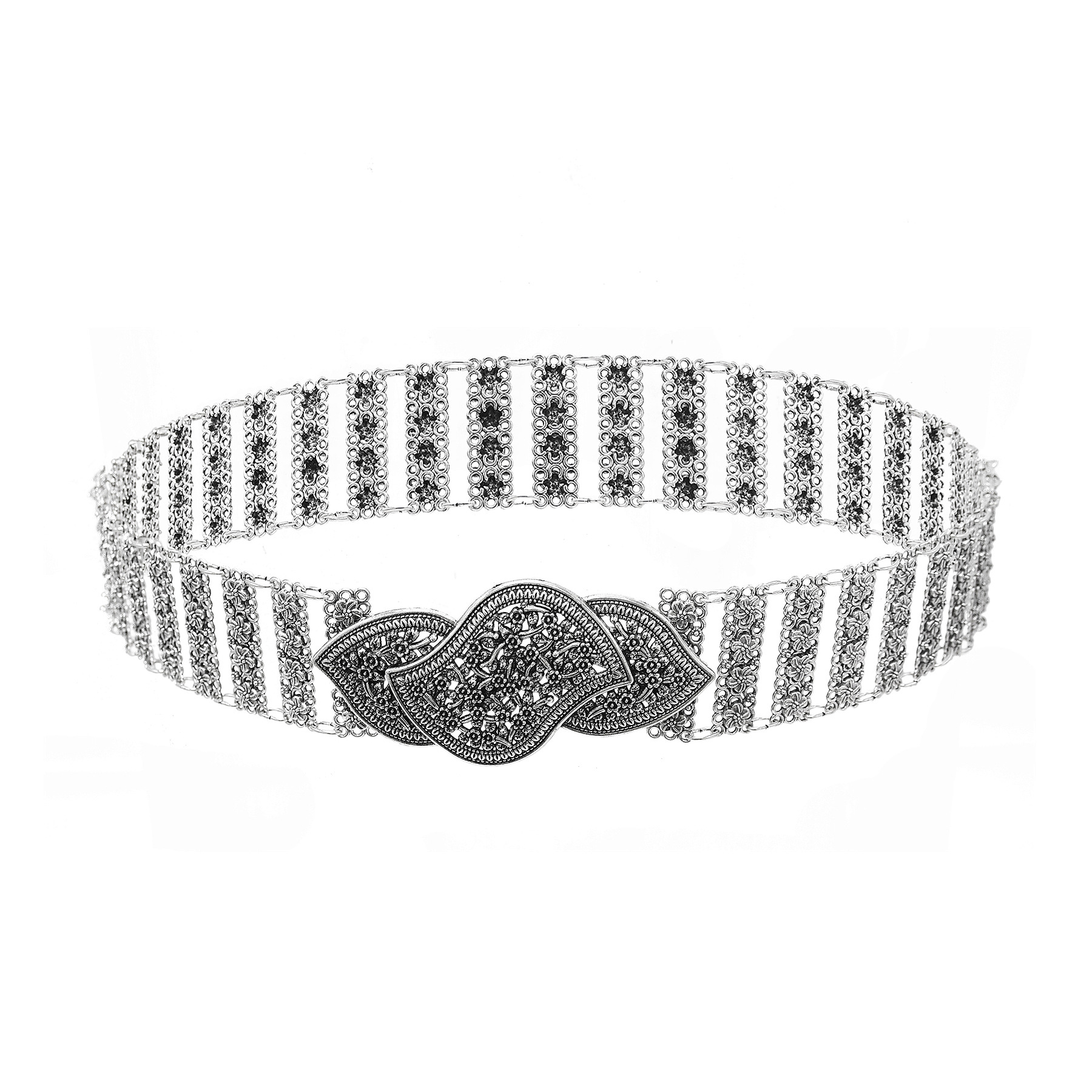 Vintage Silvery Hollow Flower  - Ethnic Fashion Clothing review and price