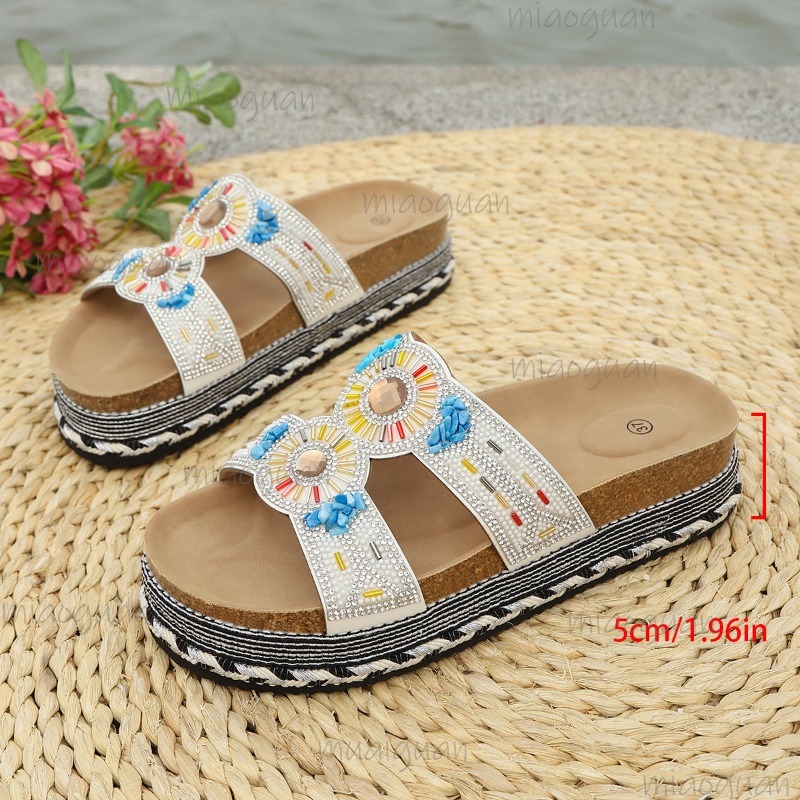 Bohemian Rhinestone Platform S - Ethnic Fashion For Women review and price