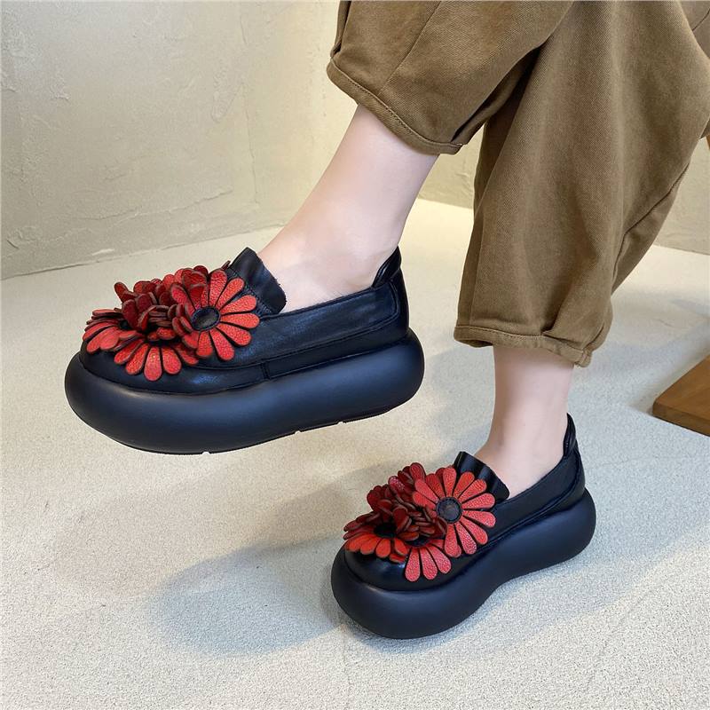 Thick Soled Sponge Cake Shoes  - Ethnic Fashion Women review and price