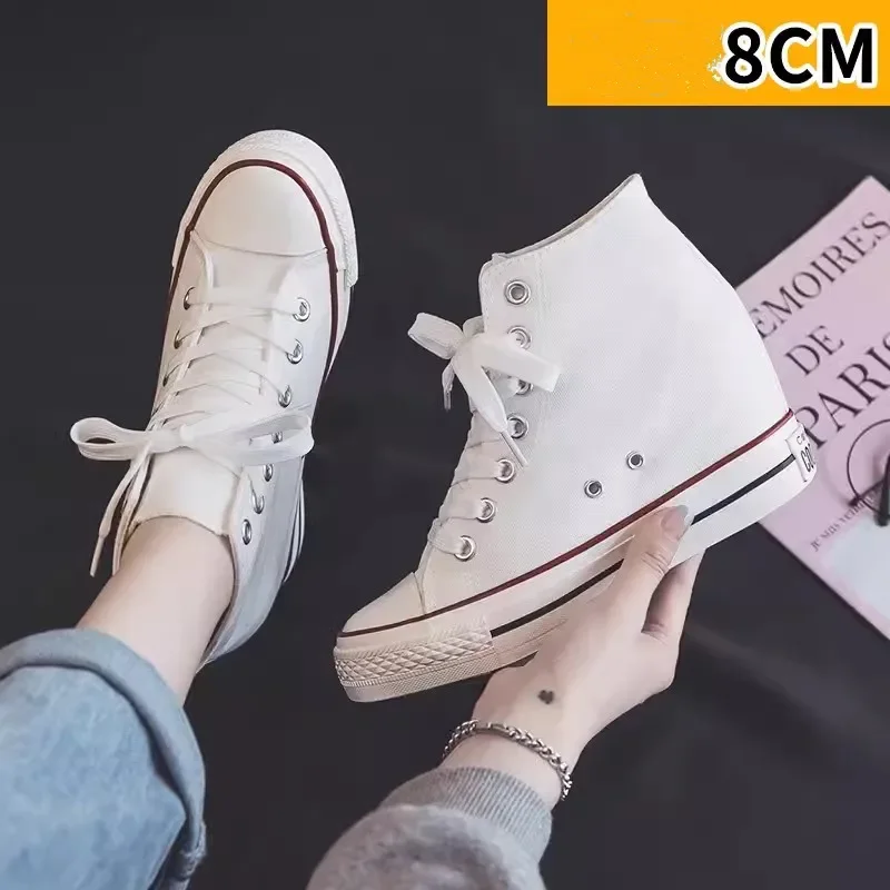 High 8cm Platform Canvas Shoes - Ethnic Modern Fashion review and price