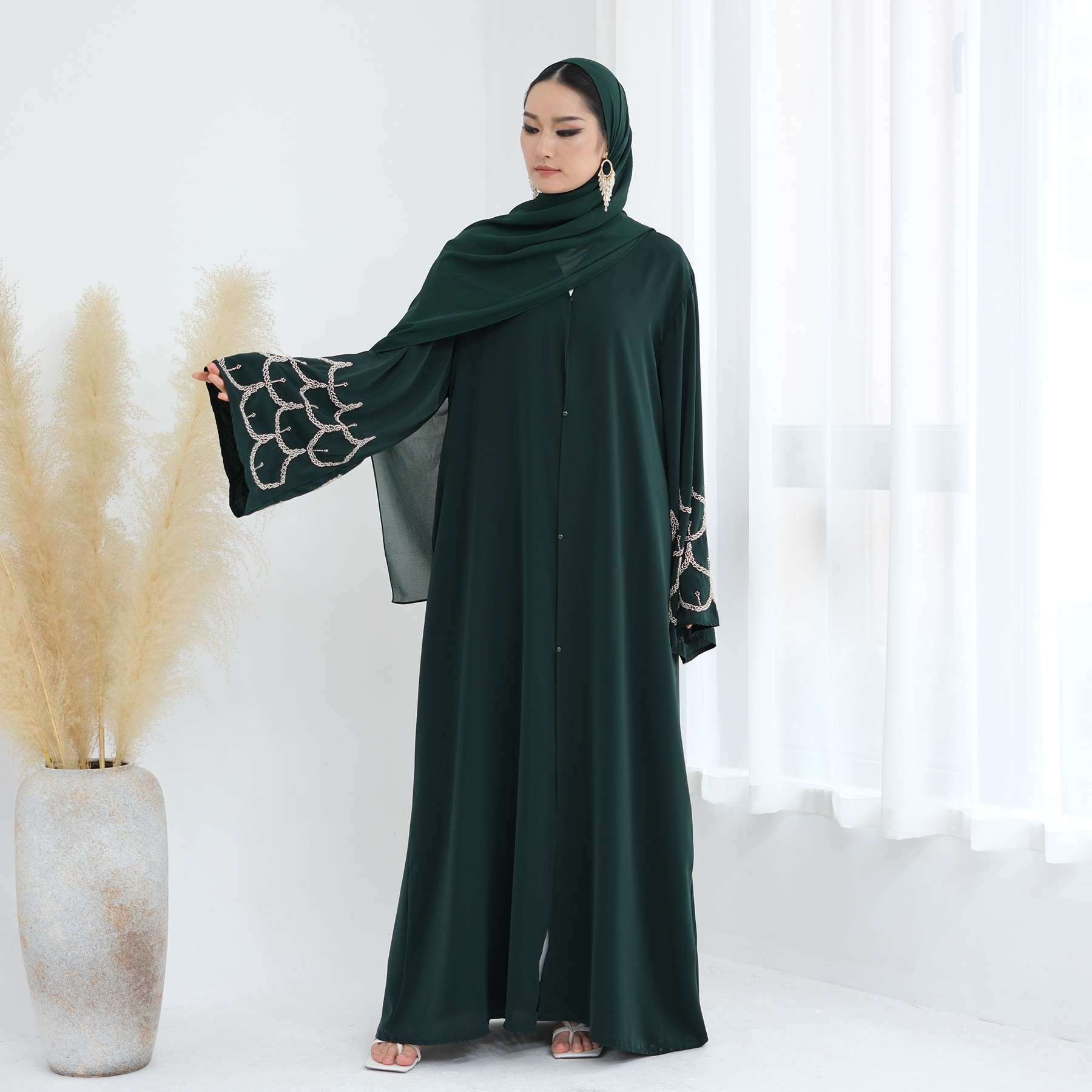 embroidery Women Dress Abaya c - Jalabiya Women Arabic review and price