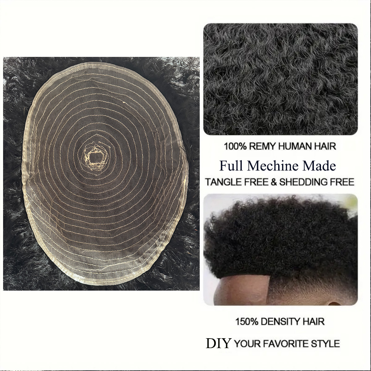Afro Style Hair Toupee for Men - Ethnic Fashion India review and price