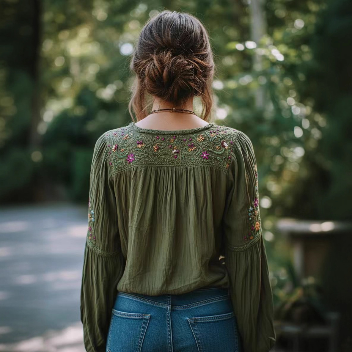 Ethnic Retro Boho Blouse for W - Ethnic Fashion Clothing review and price