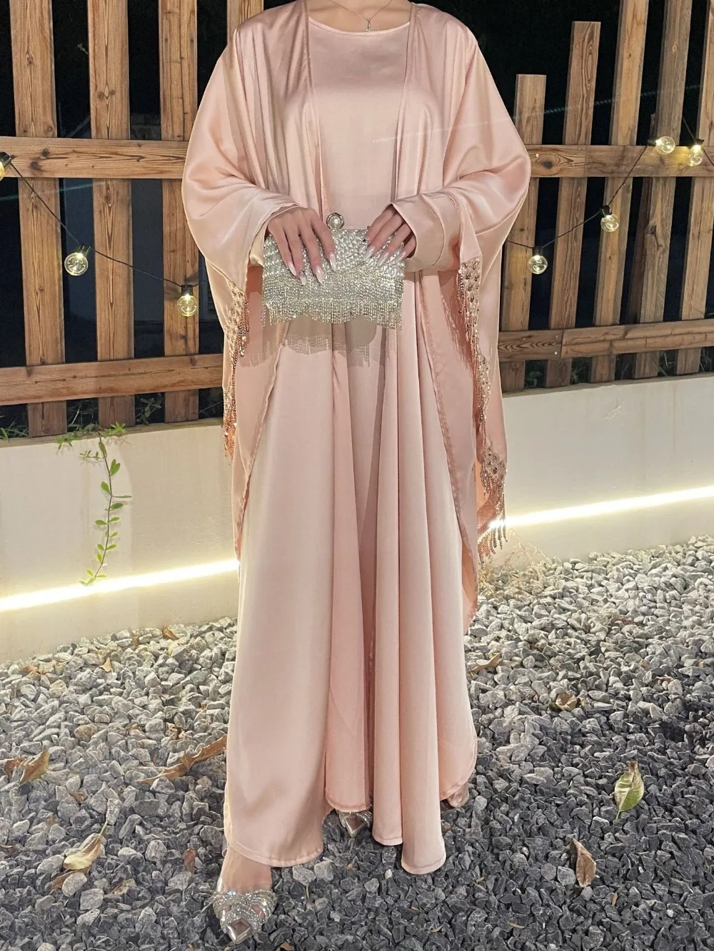 Muslim Women Abaya Dress 2 Pie - Jalabiya Women Arabic review and price
