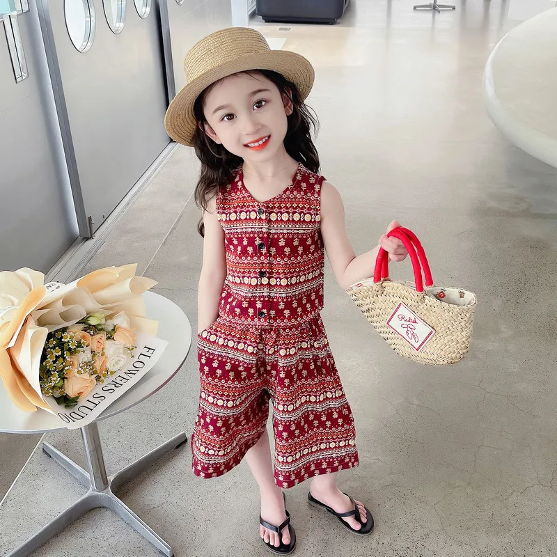 Girls' Summer Set 2025 New Swe - Ethnic Fashion Style review and price