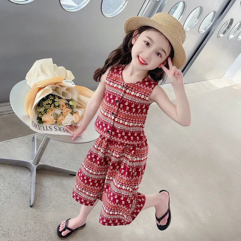 Girls' Summer Set 2025 New Swe - Ethnic Fashion Style review and price