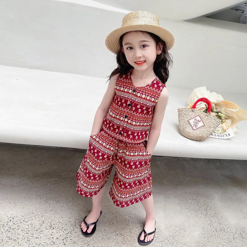 Girls' Summer Set 2025 New Swe - Ethnic Fashion Style review and price