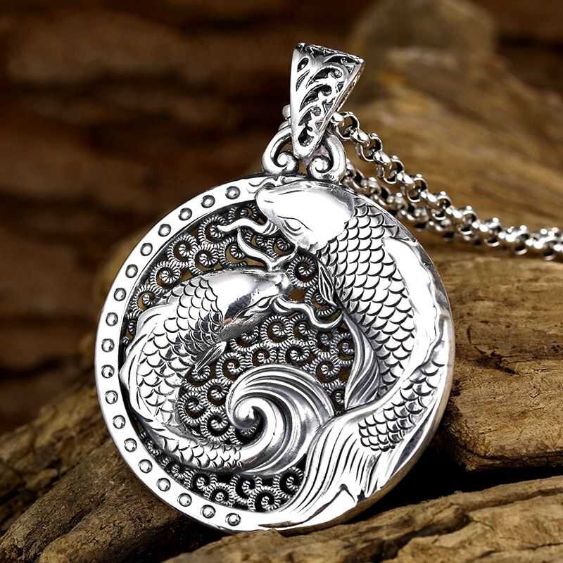 Retro Double Koi Luck Pure Sil - Ethnic Fashion World review and price