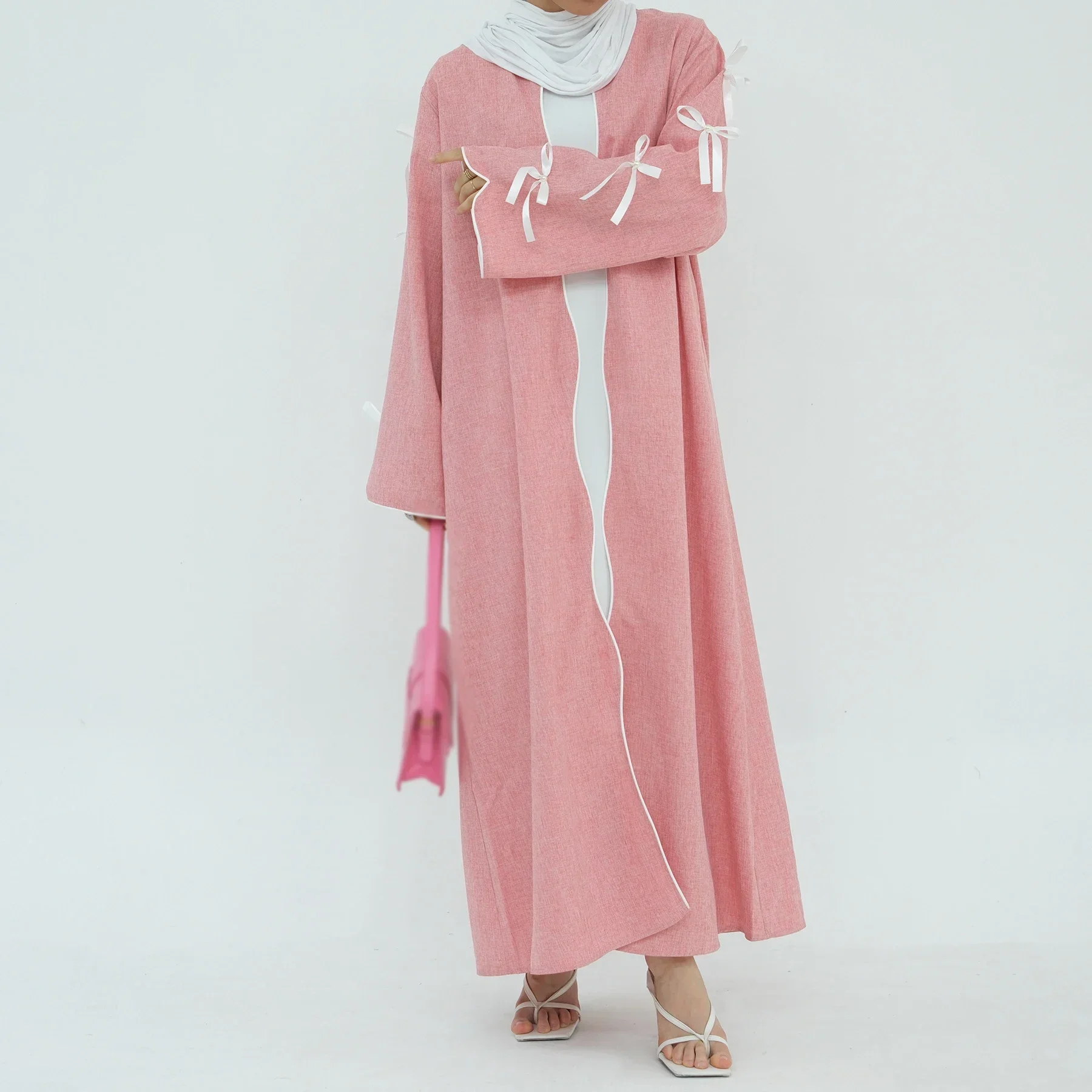 Bow Open Kimono Abaya for Wome - Jalabiya Women Arabic review and price