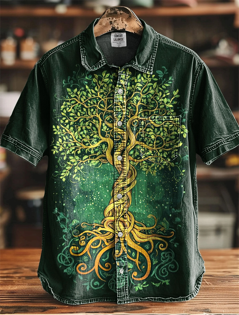Men's Linen Shirt Vintage Shor - Ethnic Fashion World review and price