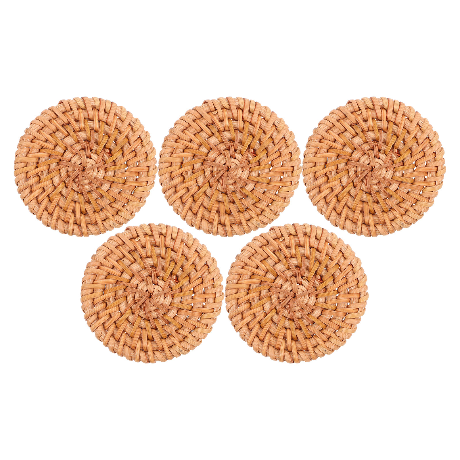 5Pcs Rattan Round Woven Discs  - Ethnic Fashion Jewellery review and price