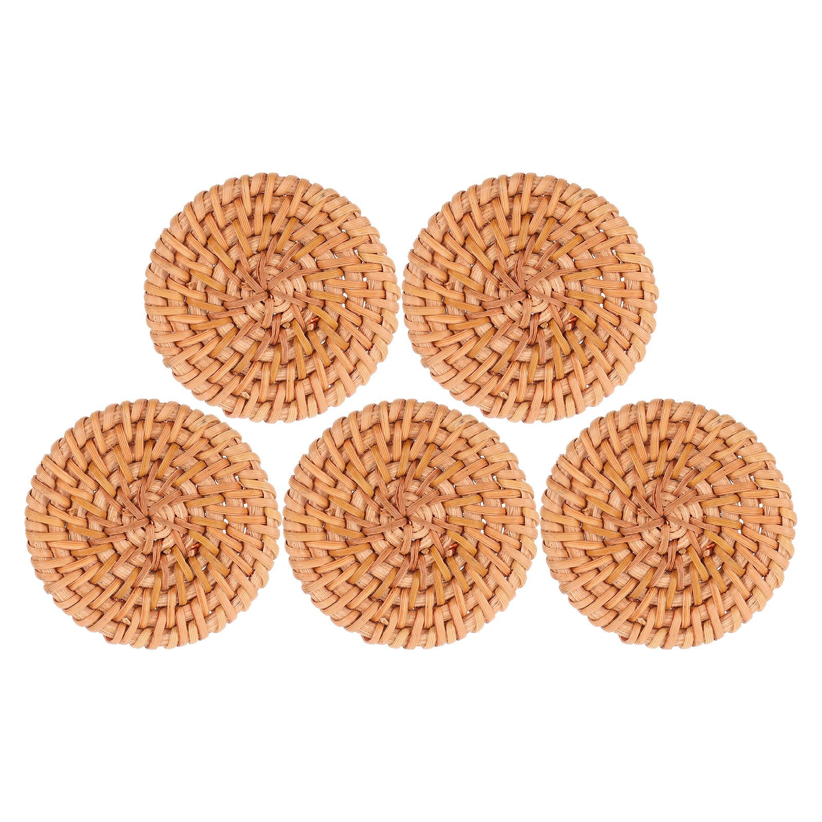 5Pcs Rattan Round Woven Discs  - Ethnic Fashion Jewellery review and price