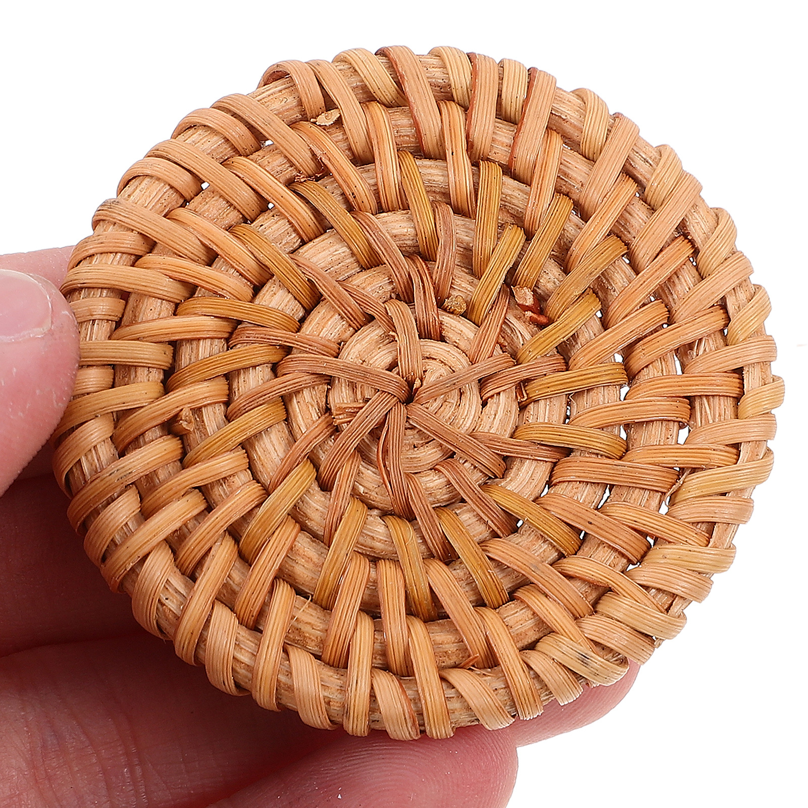 5Pcs Rattan Round Woven Discs  - Ethnic Fashion Jewellery review and price