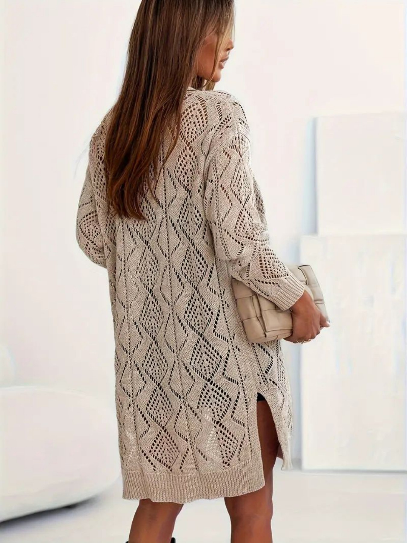 Women's Loose Fit Lace Knit Ca - Ethnic Fashion India review and price