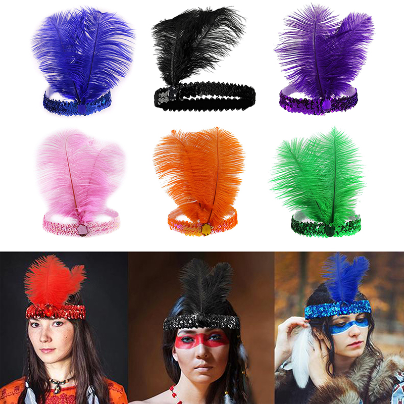 Sequins Feather Crystal Headba - Ethnic Fashion India review and price