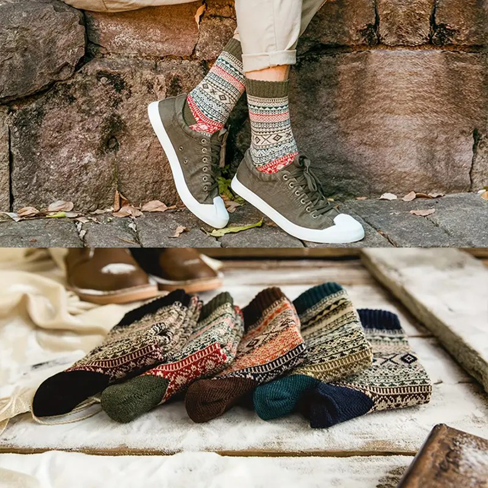 5 Pairs Autumn Winter Thick Wa - Winter Ethnic Fashion For Women review and price