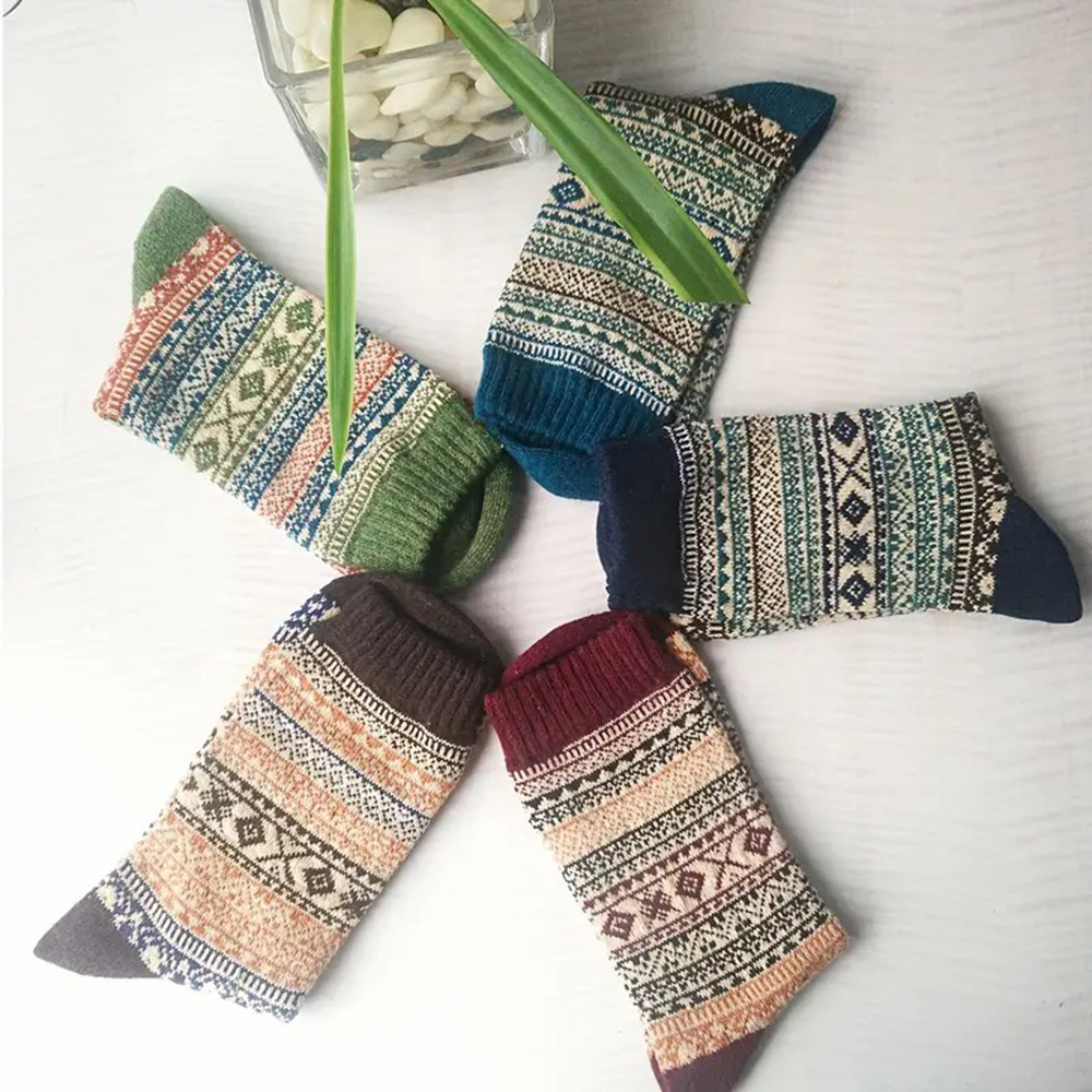 5 Pairs Autumn Winter Thick Wa - Winter Ethnic Fashion For Women review and price